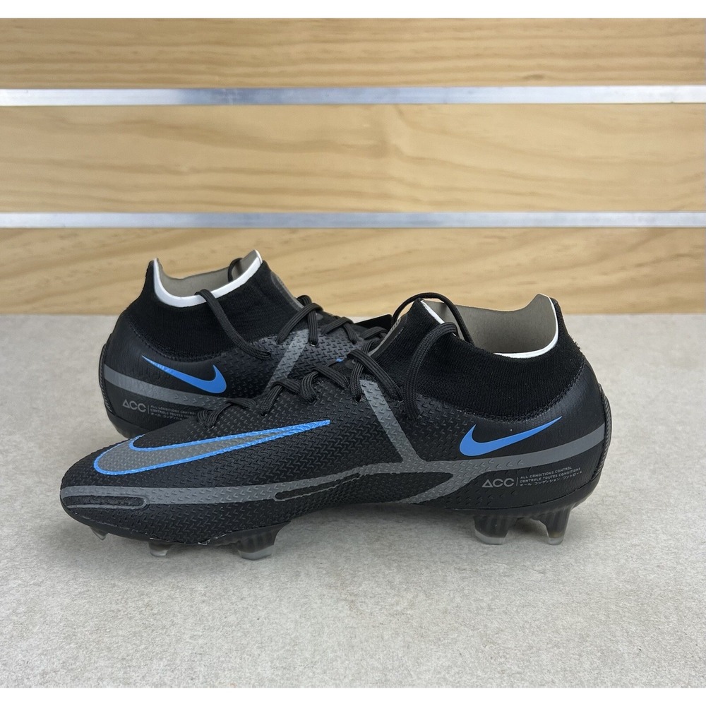 Nike Phantom GT2 Elite DF FG Black Grey Soccer Cleats CZ9889 004 Mens Size 8 - Picture 6 of 12